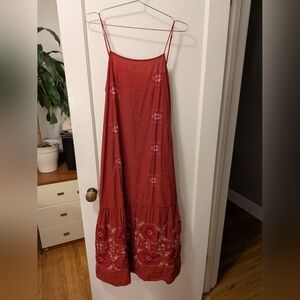 Zara Embroidered Summer Maxi Dress